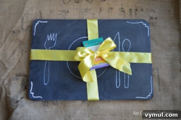 DIY Chalkboard Placemats from Thrift Store Treasures 7 Finished Thrifted Chalkboard Placemats ready for use or gifting